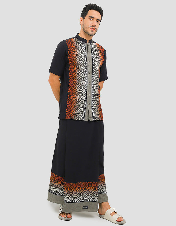 Intresse Cobblestone Baju Koko Lengan Pendek Pria