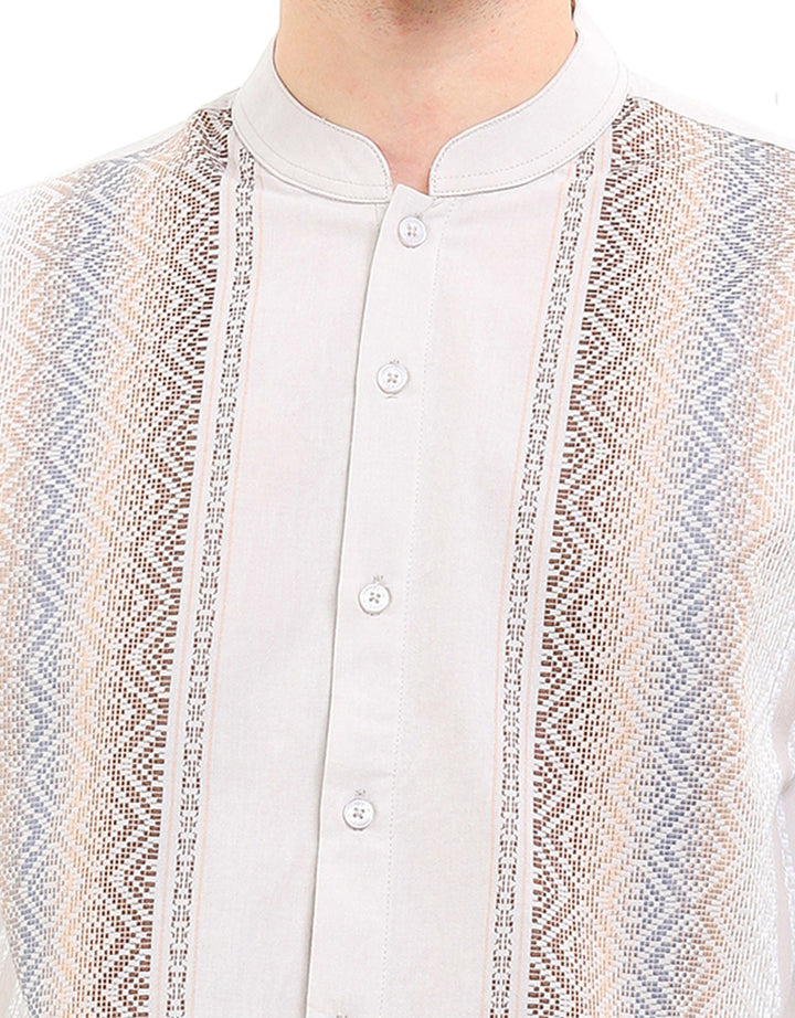 Intresse Italian StrawBaju Koko Lengan Panjang Pria