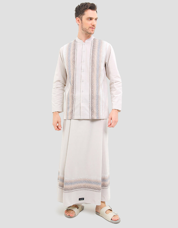 Intresse Italian StrawBaju Koko Lengan Panjang Pria