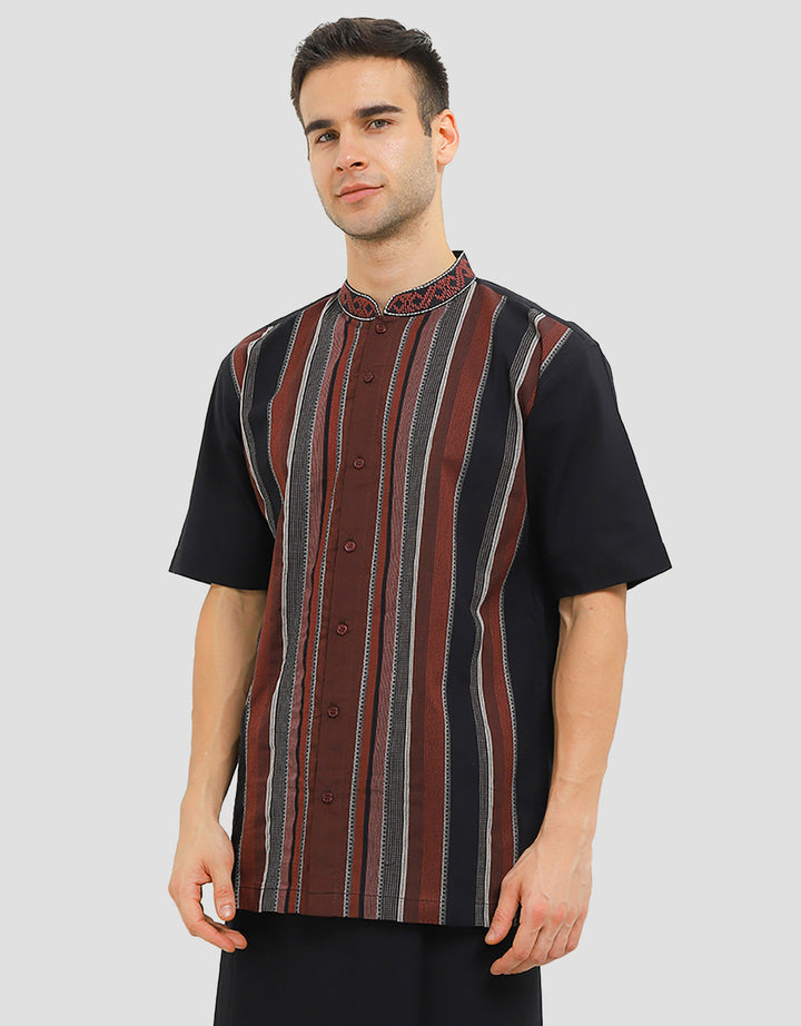 Al Mustika Amore Baju Koko Lengan Pendek Pria