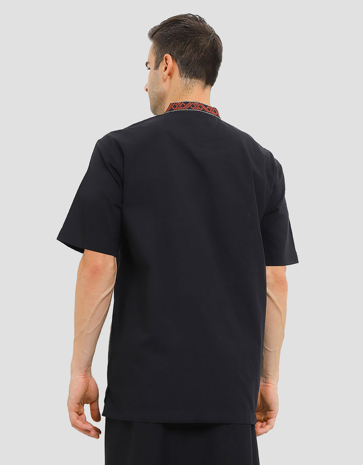 Al Mustika Amore Baju Koko Lengan Pendek Pria