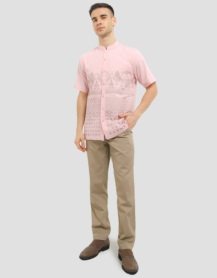 Intresse Impatiens Baju Koko Lengan Pendek Pria