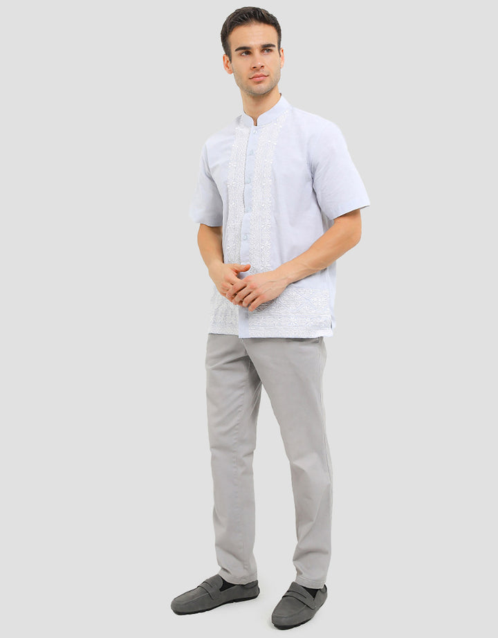 Intresse Horizon Blue Sky Baju Koko Lengan Pendek Pria