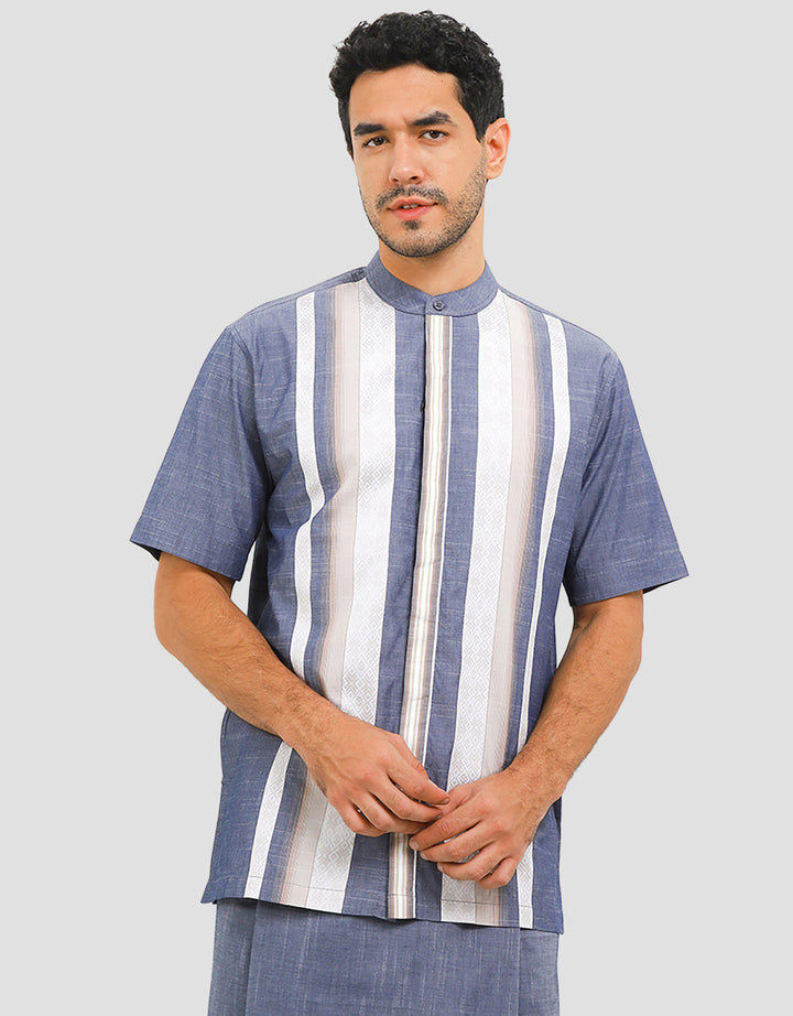 Intresse Purp Empire Baju Koko Lengan Pendek Pria