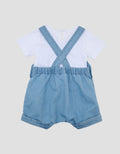 Little M 2Pc Denim Jumpsuit Overall Bayi
