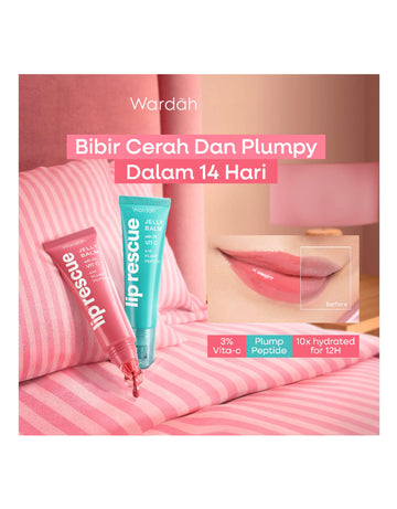 WARDAH LIP RESCUE JELLY BALM DUSTY ROSE 9 G