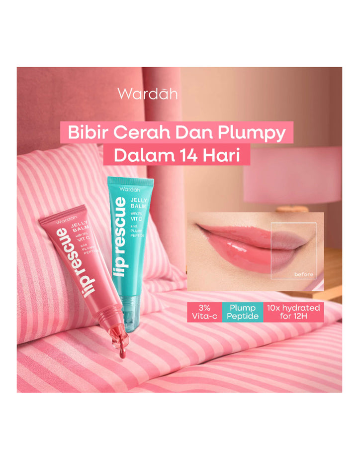 WARDAH LIP RESCUE JELLY BALM DUSTY ROSE 9 G