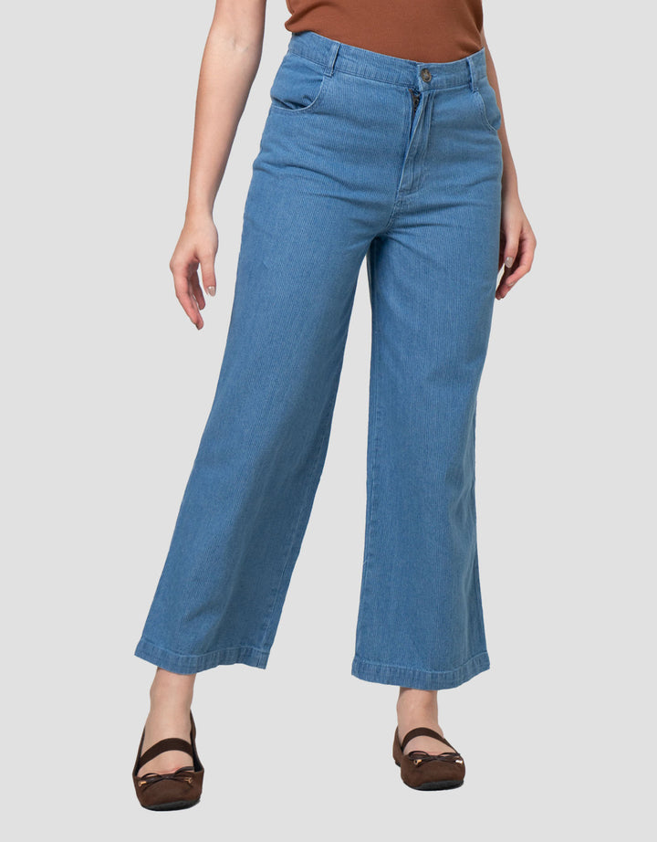 Nevada Pull On Stripes Set (Sarimbit) - Matching Set Celana Denim Wanita