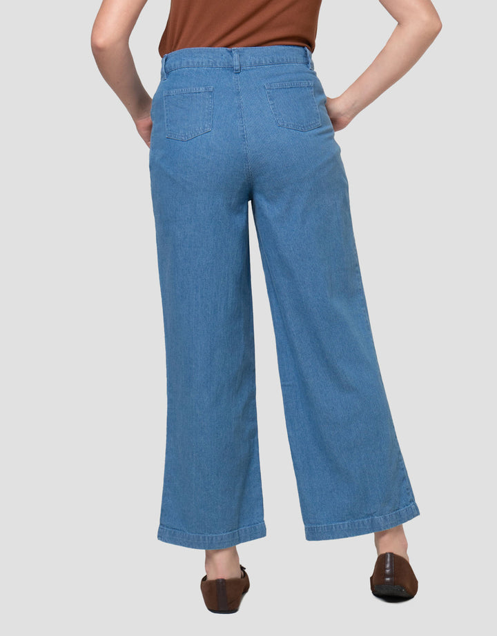 Nevada Pull On Stripes Set (Sarimbit) - Matching Set Celana Denim Wanita