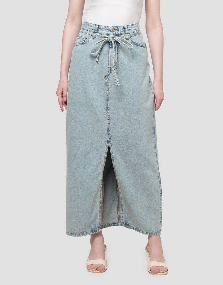 Nevada Slit Rok Denim Wanita