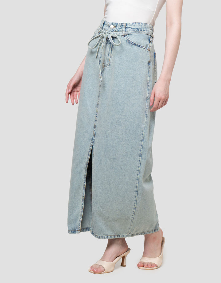 Nevada Slit Rok Denim Wanita