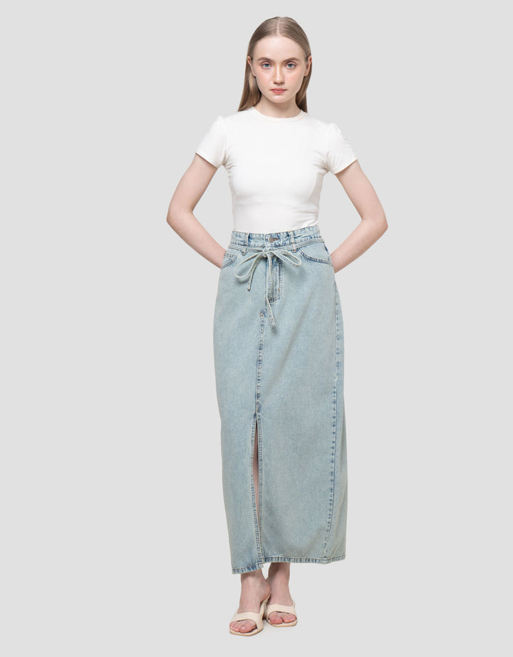 Nevada Slit Rok Denim Wanita