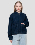 Nevada Bomber 2 Pocket Jaket Denim Wanita