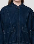 Nevada Bomber 2 Pocket Jaket Denim Wanita