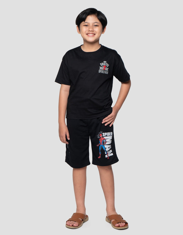 Marvel Thwip Spd Jump Print Kaos Oversize Anak Laki-laki