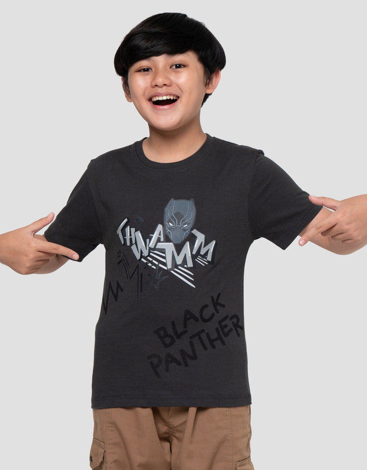 Marvel Skater Black Panther Kaos Lengan Pendek Anak Laki-Laki