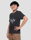 Marvel Skater Black Panther Kaos Lengan Pendek Anak Laki-Laki