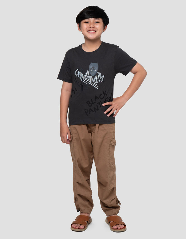 Marvel Skater Black Panther Kaos Lengan Pendek Anak Laki-Laki