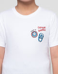Marvel Skater Captain Run Kaos Lengan Pendek Anak Laki-Laki
