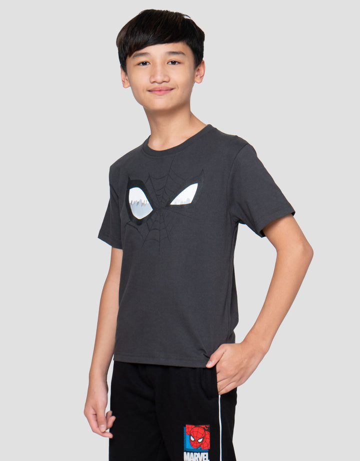 Marvel Skater Spider Eyes Print Kaos Anak Laki-laki