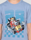 Disney Mickey Racer Print Kaos Anak Laki-laki