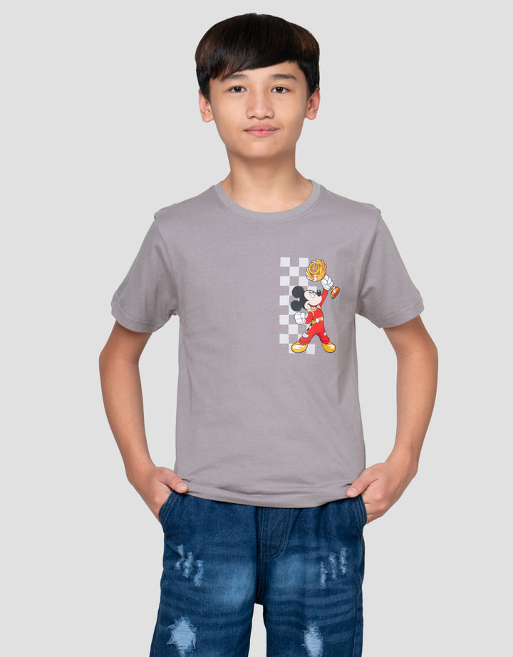 Disney Mickey Racer Roadster Print Kaos Anak Laki-laki
