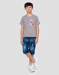 Disney Mickey Racer Roadster Print Kaos Anak Laki-laki