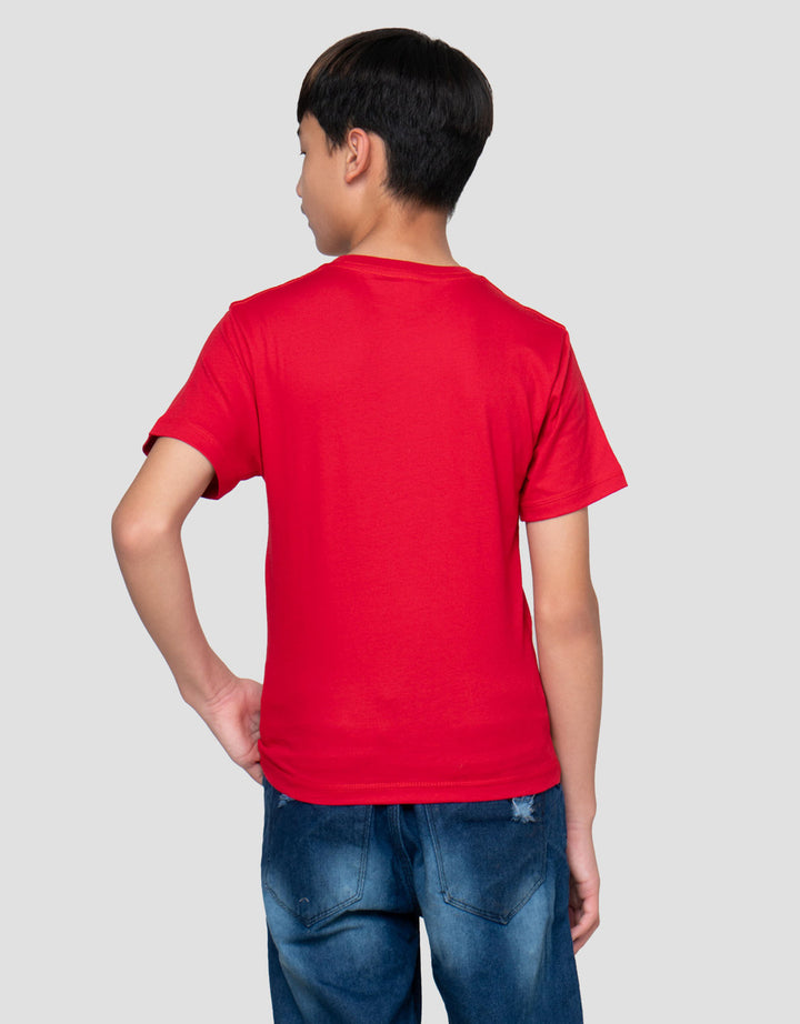 Disney Mickey Racer Speeding Print Kaos Anak Laki-laki
