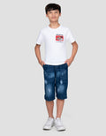 Disney Mickey Racer Print Kaos Anak Laki-laki