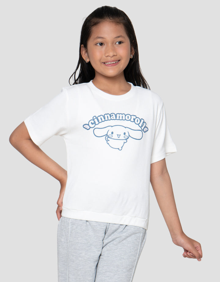 Character  Rib Cinnamoroll Kaos Anak Perempuan