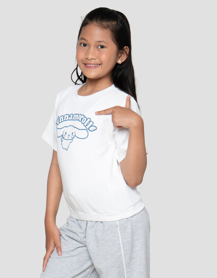 Character  Rib Cinnamoroll Kaos Anak Perempuan