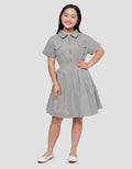 Character Kuromi Zipper Midi Dress Anak Perempuan