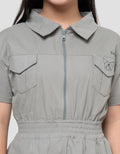 Character Kuromi Zipper Midi Dress Anak Perempuan