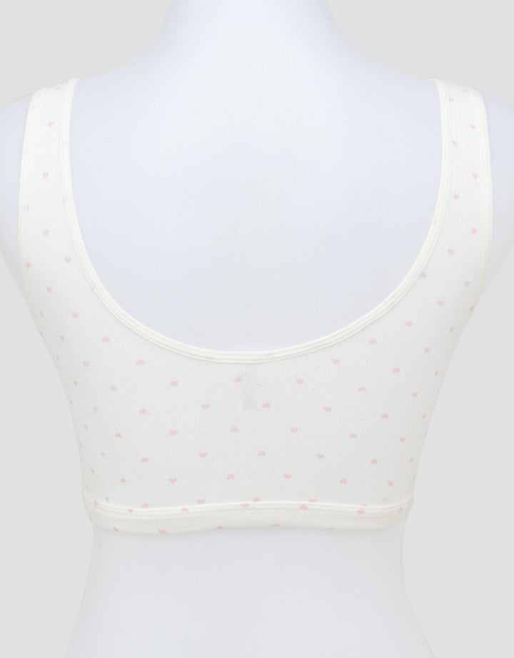 Nevada Bahan Pointelle Print Love Mini Set Stage 1 Wanita