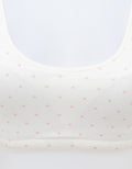 Nevada Bahan Pointelle Print Love Mini Set Stage 1 Wanita