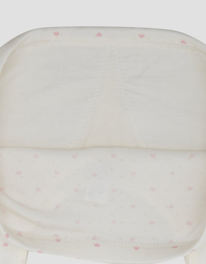 Nevada Bahan Pointelle Print Love Mini Set Stage 1 Wanita
