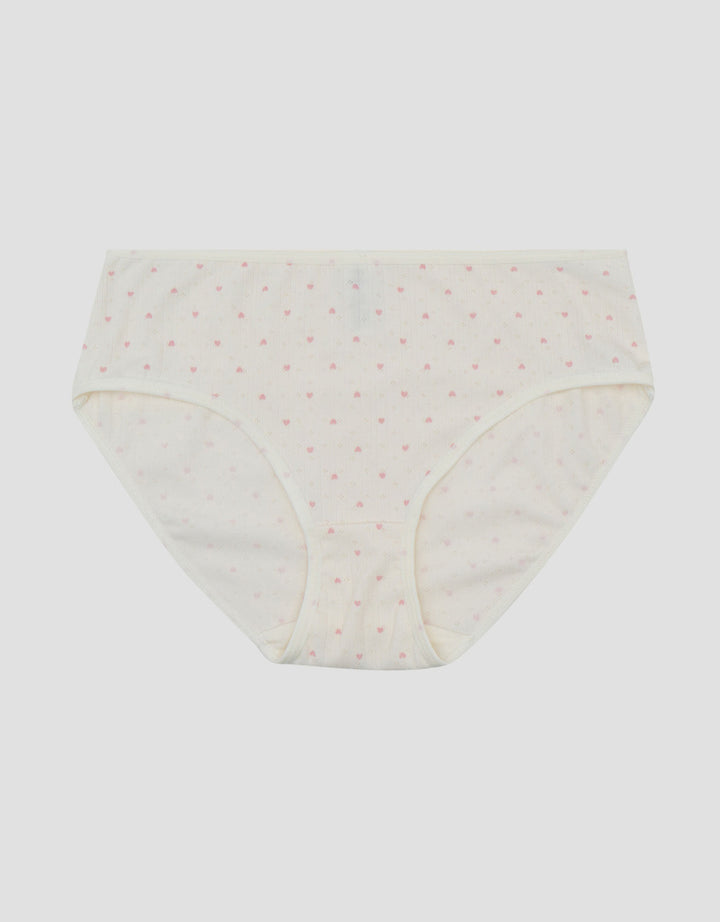 Nevada Pointelle Print Love Celana Dalam Midi Wanita