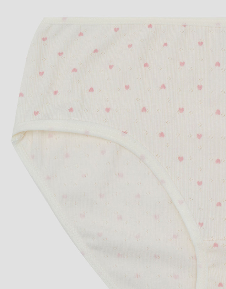 Nevada Pointelle Print Love Celana Dalam Midi Wanita