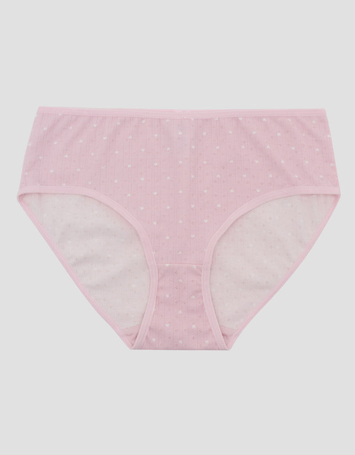 Nevada Pointelle Print Love Celana Dalam Midi Wanita