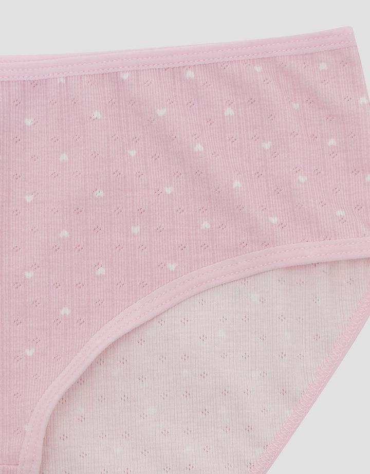 Nevada Pointelle Print Love Celana Dalam Midi Wanita
