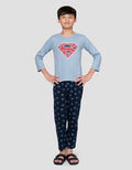 Character Superman Setelan Piyama Anak Laki-laki