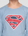 Character Superman Setelan Piyama Anak Laki-laki