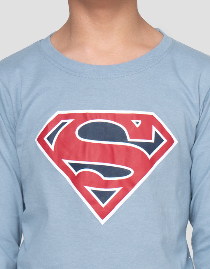 Character Superman Setelan Piyama Anak Laki-laki