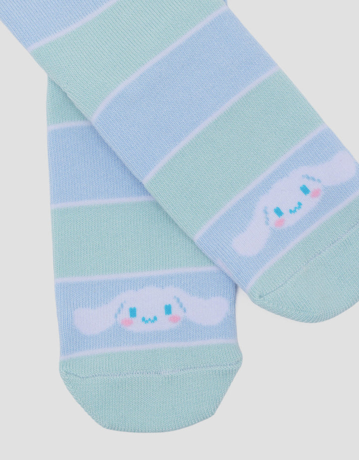 Character Cinnamoroll Big Stripe Kaus Kaki Bayi
