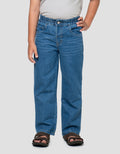 Little M Ribbed Waist Celana Panjang Denim Anak Laki-Laki