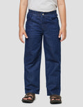 Little M Ribbed Waist Celana Panjang Denim Anak Laki-Laki