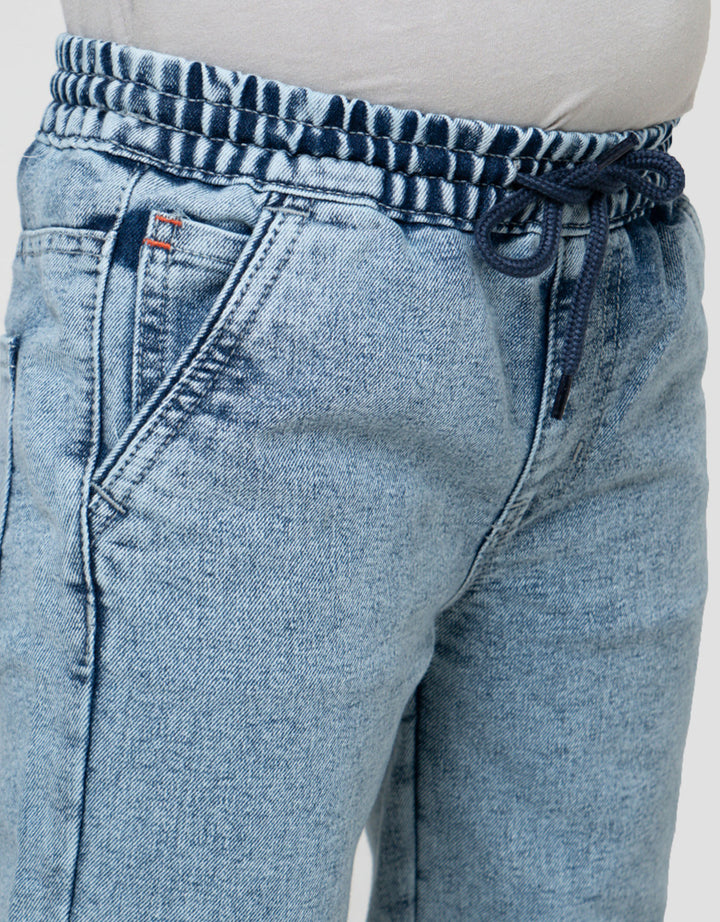 Little M Wash Snow Celana Panjang Denim Anak Laki-Laki