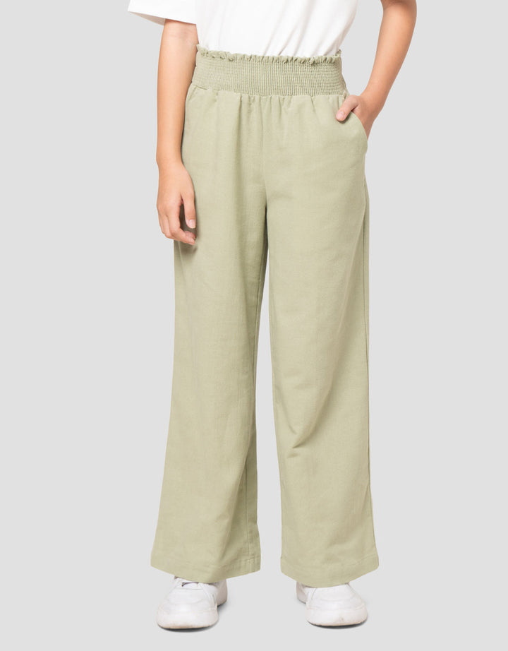 Nevada Woven Smock Waist Celana Panjang Anak Perempuan