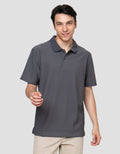 Cole Texture Pleated Slim Fit Kaos Polo Pria