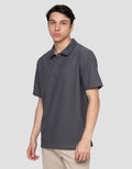 Cole Texture Pleated Slim Fit Kaos Polo Pria